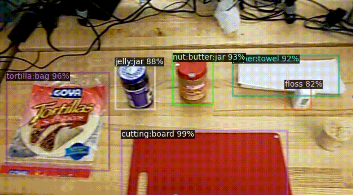 Original object-detection screenshot from the augmented reality task guidance project